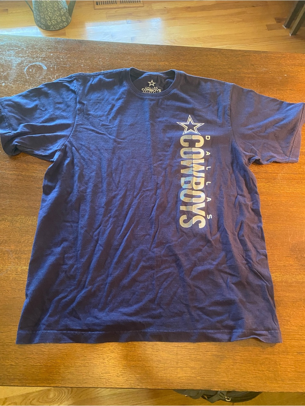 Dallas Cowboys Authentic NFL Navy Blue T-Shirt Mens Large